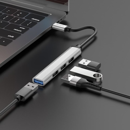 Hoco HB26 4-In-1 Type-C To USB3.0 And 3 USB2.0 Adapter